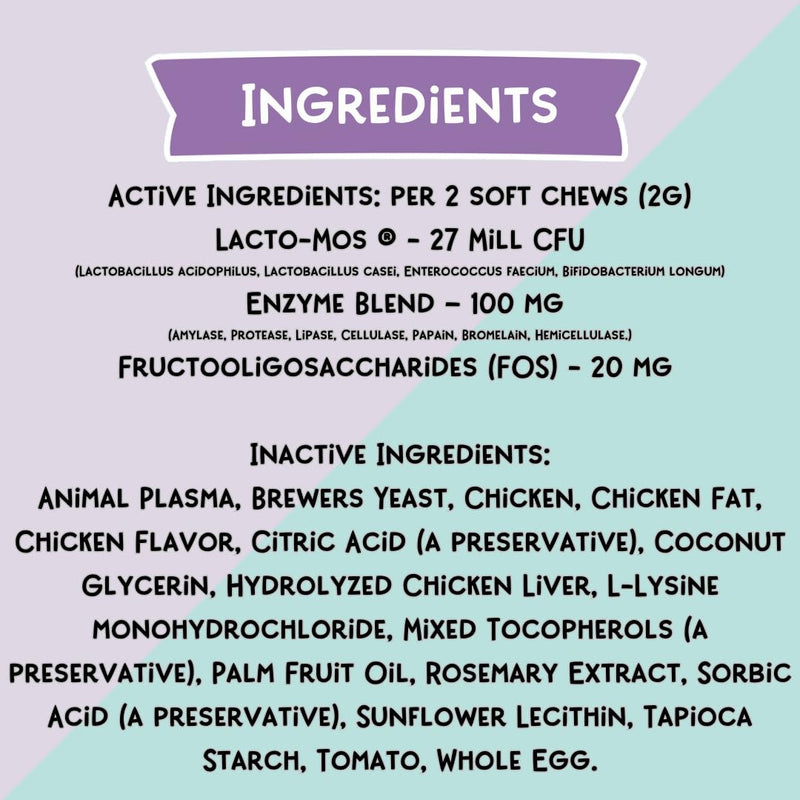 LOVE, NALA - Digestive Health Supplement for Cats - 90 Soft Chews - Digestive Enzymes - Helps Support Digestive System, Diet Changes, & Food Transitioning - 3.2 oz Digestion - BeesActive Australia