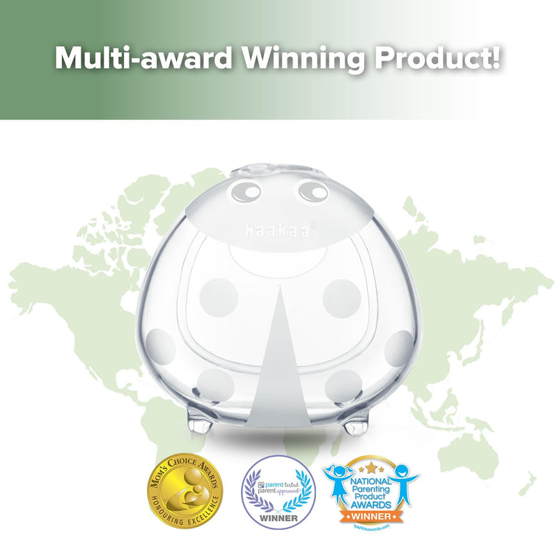 haakaa Ladybug Milk Collector Wearable Milk Collector Ladybug Breastmilk Collector Breastfeeding Milk Catchers Breast Milk Savers 2.5oz/75ml 2 PCS 2.5 Ounce 2.0 - BeesActive Australia