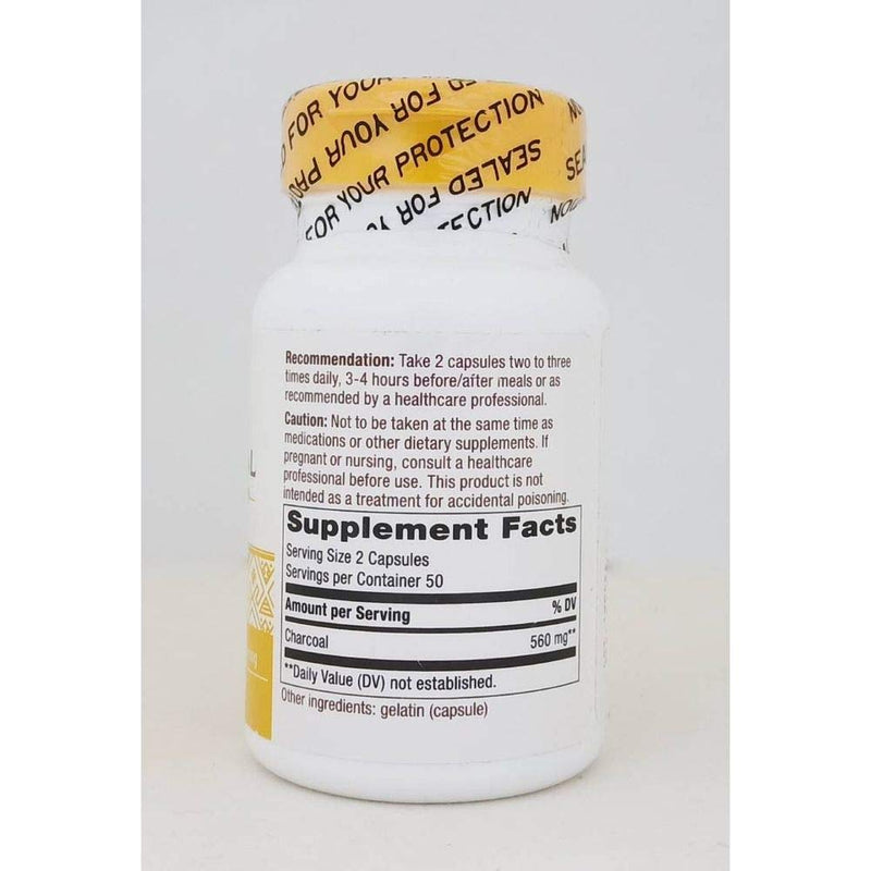 Nature's Way Activated Charcoal Hi Po ( 1x100 Cap) - BeesActive Australia