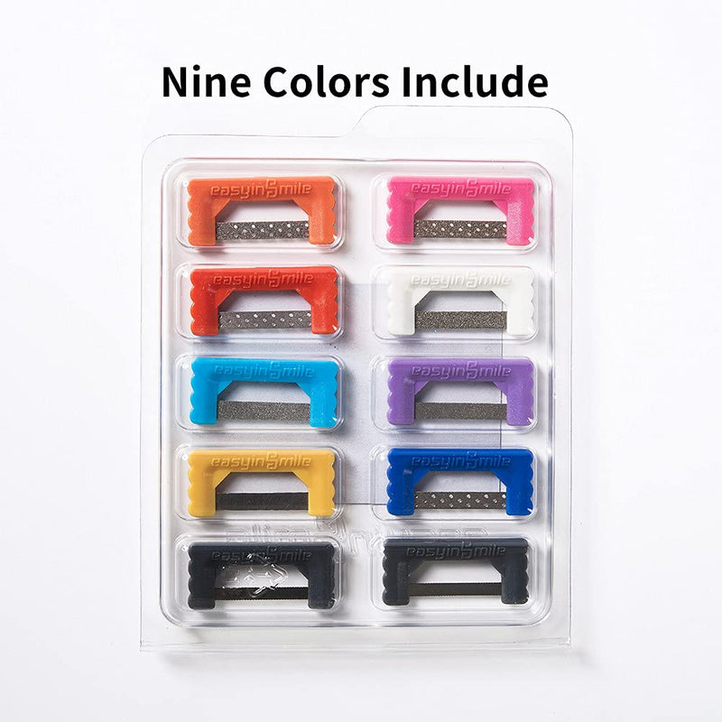 Easyinsmile Dental IPR Strip System 10PCS Orthodontic Interproximal Reduction Enamel Kits (B/Multi-Color) B/Multi-color - BeesActive Australia
