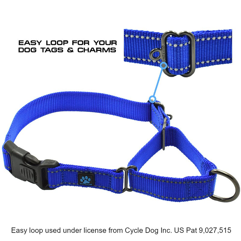 Max and Neo Nylon Martingale Collar - We Donate a Collar to a Dog Rescue for Every Collar Sold (Medium, Teal) Medium - BeesActive Australia