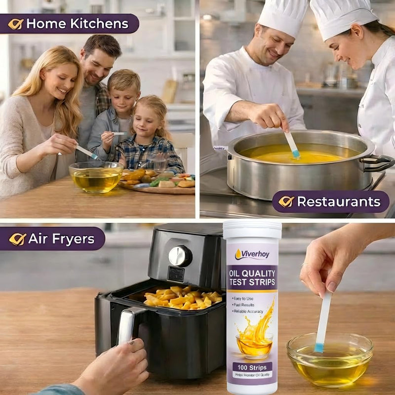 Deep Fryer Oil Test Strips 100 Count – Oil Quality Test Strips for Cooking & Frying Oil, FFA Oil Tester for Restaurants, Food Trucks & Commercial Kitchens - BeesActive Australia
