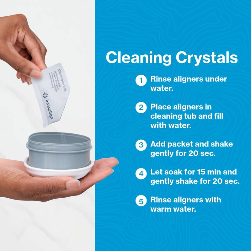 INVISALIGN Cleaning Crystals | Aligner and Retainer Cleaner | 50 Packets 50 Count (Pack of 1)