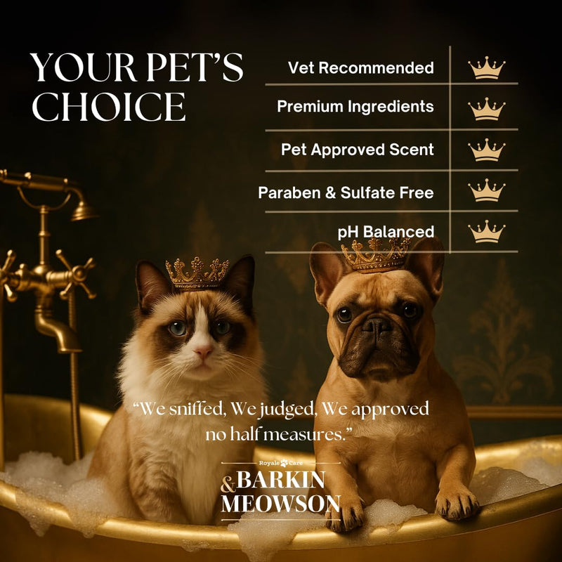 Barkin & Meowson Detangling Spray for Dogs & Cats 350ml / 11.83 fl.oz - Oat Extract, Pet-Friendly Scent