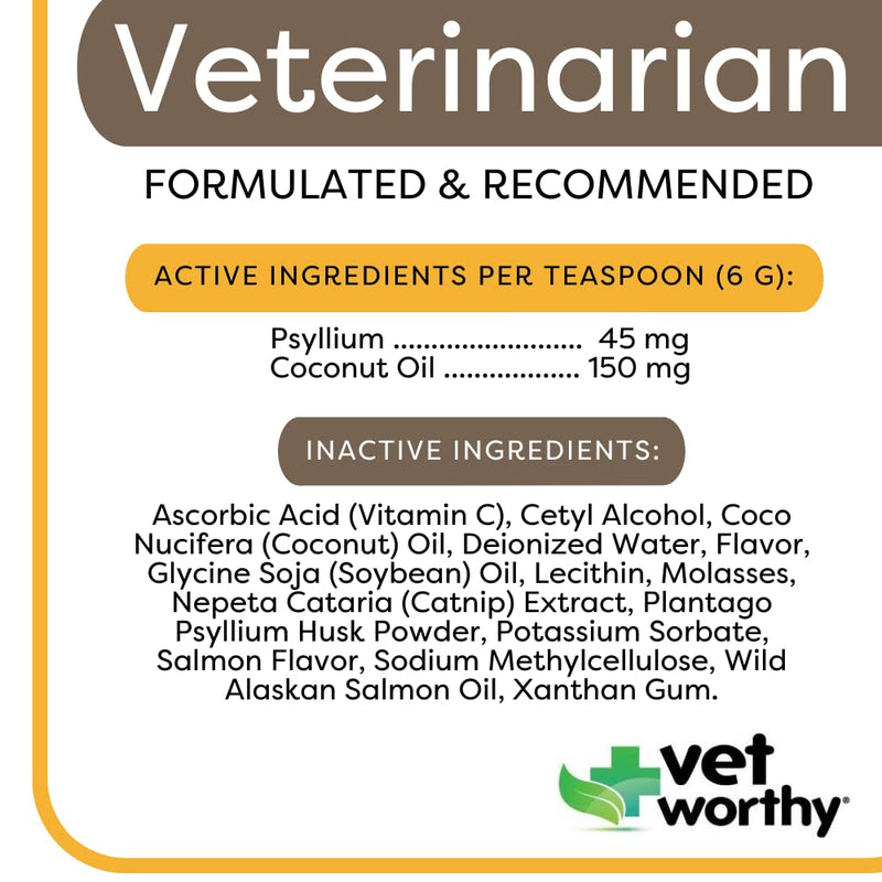 Vet Worthy Hairball Paw Gel Aid for Cats - Hairball Remedy for Cats for Digestive Aid and Hairball Relief --Easy to Give - Salmon Flavor - 3 oz - BeesActive Australia