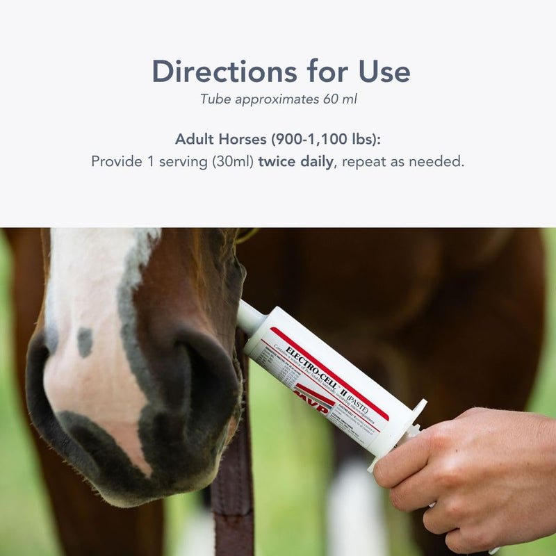 MVP Electro-Cell II Electrolyte Paste (2 dose tube) with probiotics for Horses
