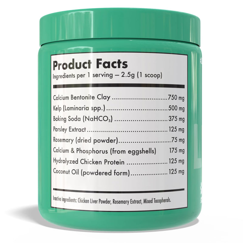Dog Dental Powder for Teeth Cleaning Plaque Off & Tartar Control Fresh Breath Treatment with Kelp & Calcium Reduce Canine Bad Breath Natural Ingredients All Breeds & Ages 80 Scoops