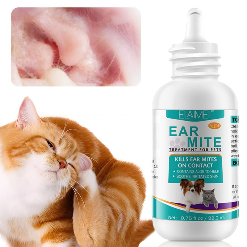 Dog Ear Infection Treatment Dog Ear Drops Ear Mite Treatment For Dog Ear Cleaner for Alleviation Suffering From, Ear Mites, Ear Inflammation Itching and Odours Stinky Stuff