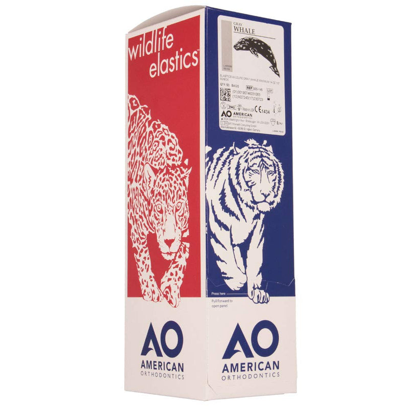 American Orthodontic Elastics, 1/2 in, 14 oz, Latex, Maximum, 2500 Count