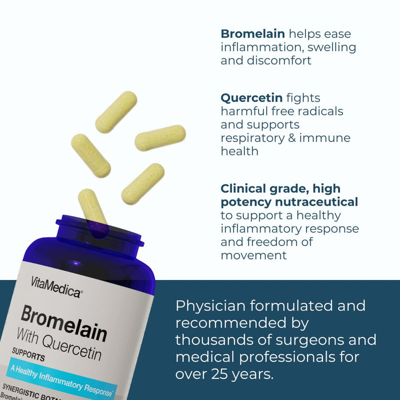 VitaMedica | Arnica Montana 30X and Bromelain with Quercetin Bundle | Arnica Montana | Bromelain | Quercetin | Recovery Bundle | Plant Based | Made in USA - BeesActive Australia