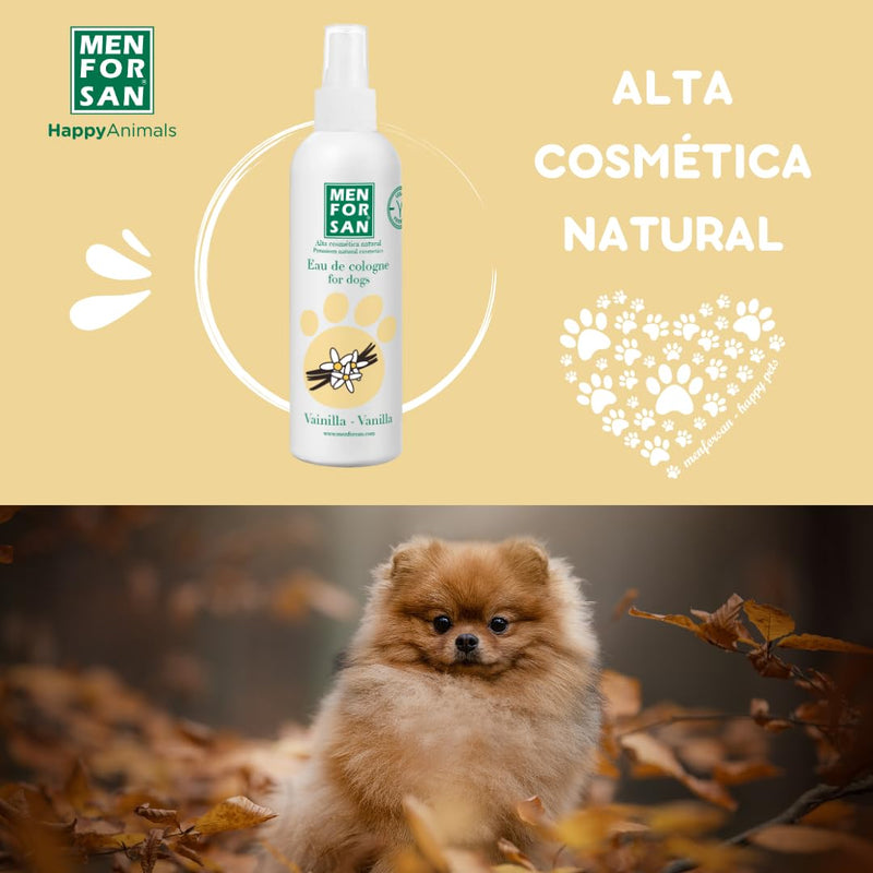Menforsan Eau de Toilette for dogs with vanilla aroma 125 ml - pack of 3 units - BeesActive Australia