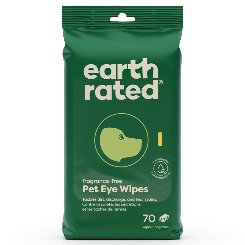 Earth Rated Ear Wipes & Grooming Wipes Bundle - Includes 70 Fragrance-Free Pet Ear Wipes and 100 Unscented Grooming Wipes. - PawsPlanet Australia