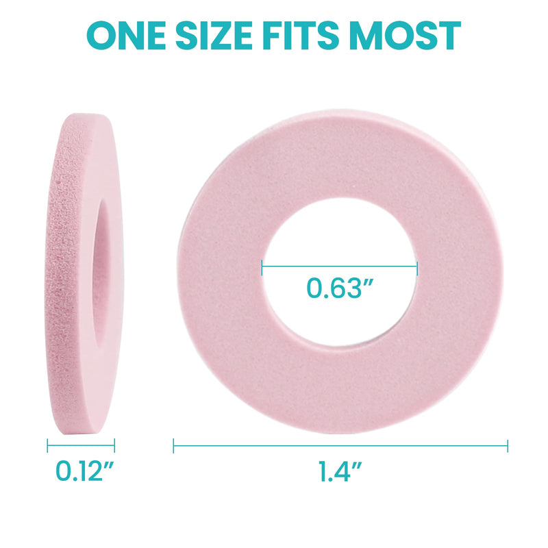 Callus Cushions for Bottom of Foot - Round Foam Padding with Water-Resistant Self-Stick Adhesive - Corn Cushions for Toes and Feet, Reduce Pain, Pressure and Friction from Shoes (Pink, 64 Count) Pink - BeesActive Australia