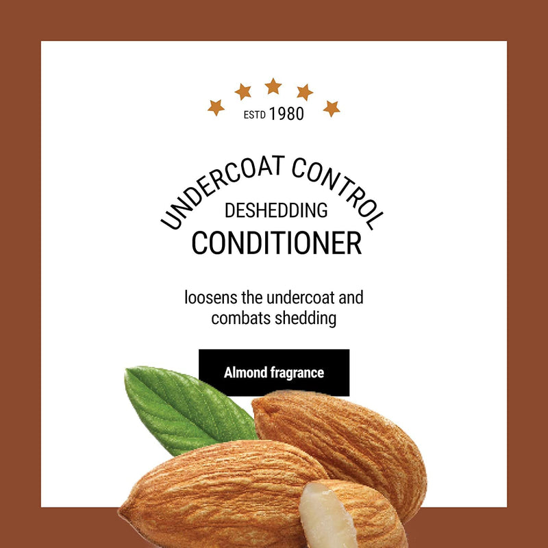 The Coat Handler Undercoat Control deShedding Dog Shampoo and Conditioner Bundle, 16 oz - Combats and Reduces Shedding, Undercoat Removal, Omega 3 & 6 Rich, Vitamin E Strengthens The Hair Follicle - BeesActive Australia
