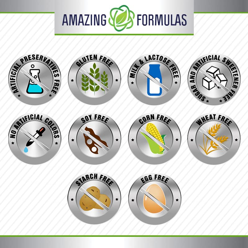 Amazing Formulas Selenium * 50mcg Natural Selenium Yeast * 180 Tablets (Non-GMO) Per Bottle * Promotes Cell Health, Immune Function, Cardiovascular Health and Healthy Thyroid Function and - BeesActive Australia