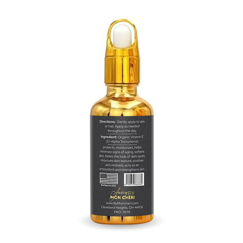 Pure Organic Vitamin E Oil - 1oz Dropper | Soften, Fade Dark Spots & Redness, Scars, stretch marks Improve Texture - BeesActive Australia