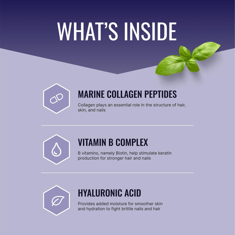 Approved Science Hair, Skin and Nails - Support Supplement - Biotin, Collagen, Vitamin B Complex, Silica, BioPerine - 60 Capsules - 1 Month Supply
