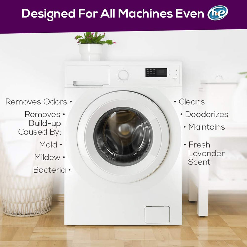 Rejuvenate Washing Machine Tablets Cleaner & Deodorizer Cleans Front Load and Top Load Washers 6 Tablets (6 Months Supply) 3 Count (Pack of 2) - BeesActive Australia