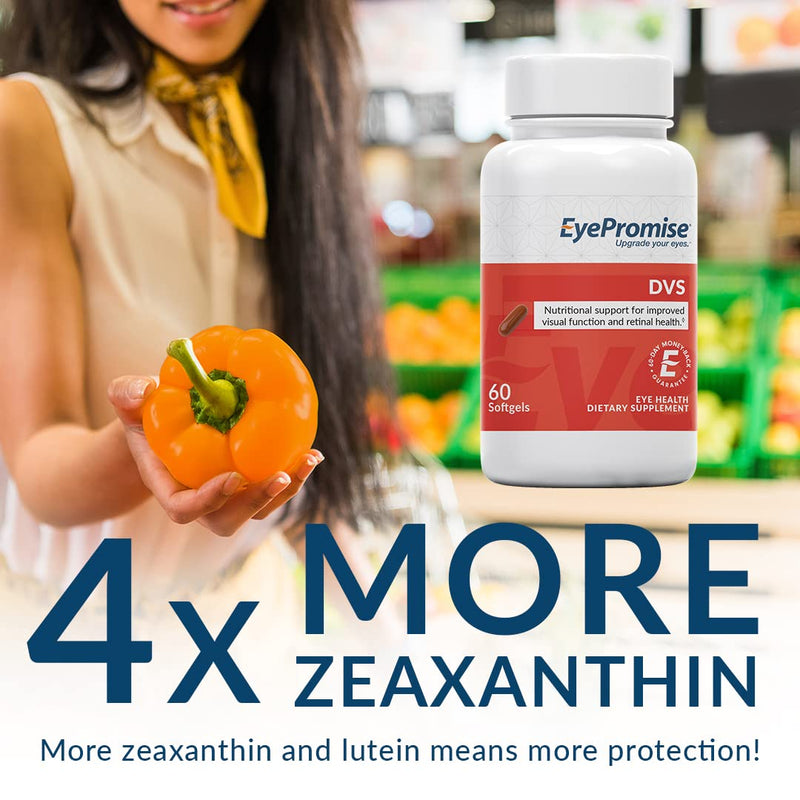 EyePromise DVS Eye Vitamin - 60 Softgels, 30-Day Supply | Eye Supplement with Zeaxanthin and Lutein for Retinal Support & Improved Visual Function 1