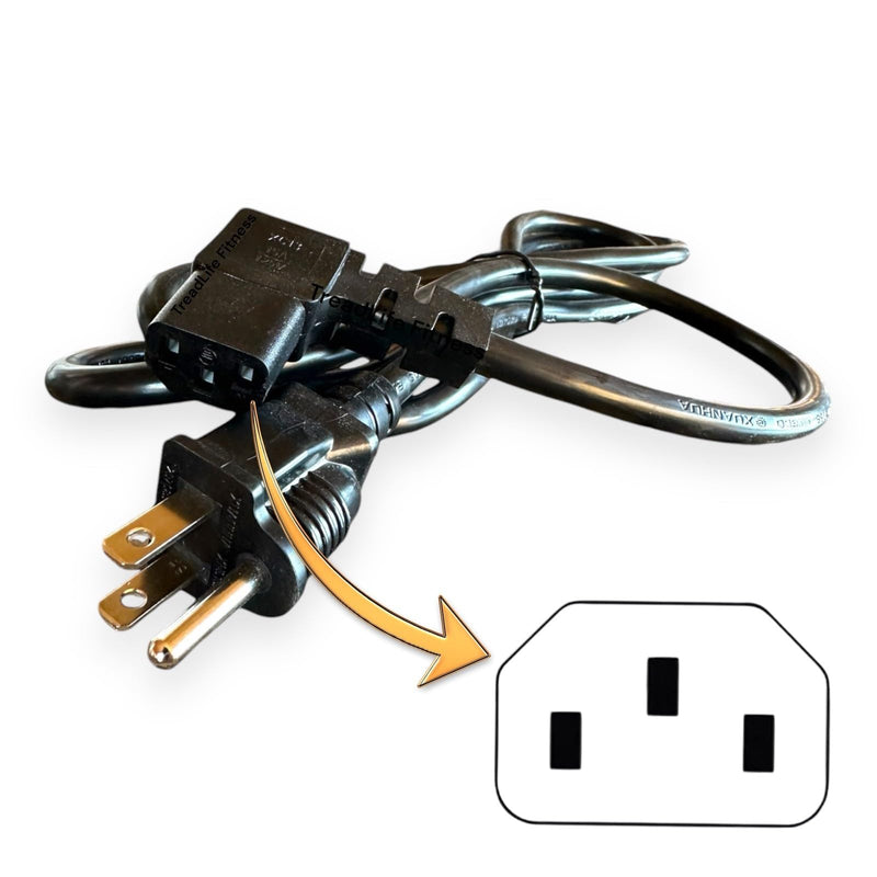 Treadmill Power Cord - Compatible with Sole Treadmills (F63, F65, F80, F83, F85) - 7Ft