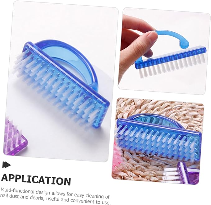 UKCOCO 4pcs Manicure Tools,Manicure Brush,Nail Cleaning Tools,Manicure Dust Brush,Nail Cleaning Brush,Nail Brush Stiff Bristles Fingernail Brush,Nail Scrub Brush,Nail Scrub Brush,Nail Cleaning Tool - BeesActive Australia
