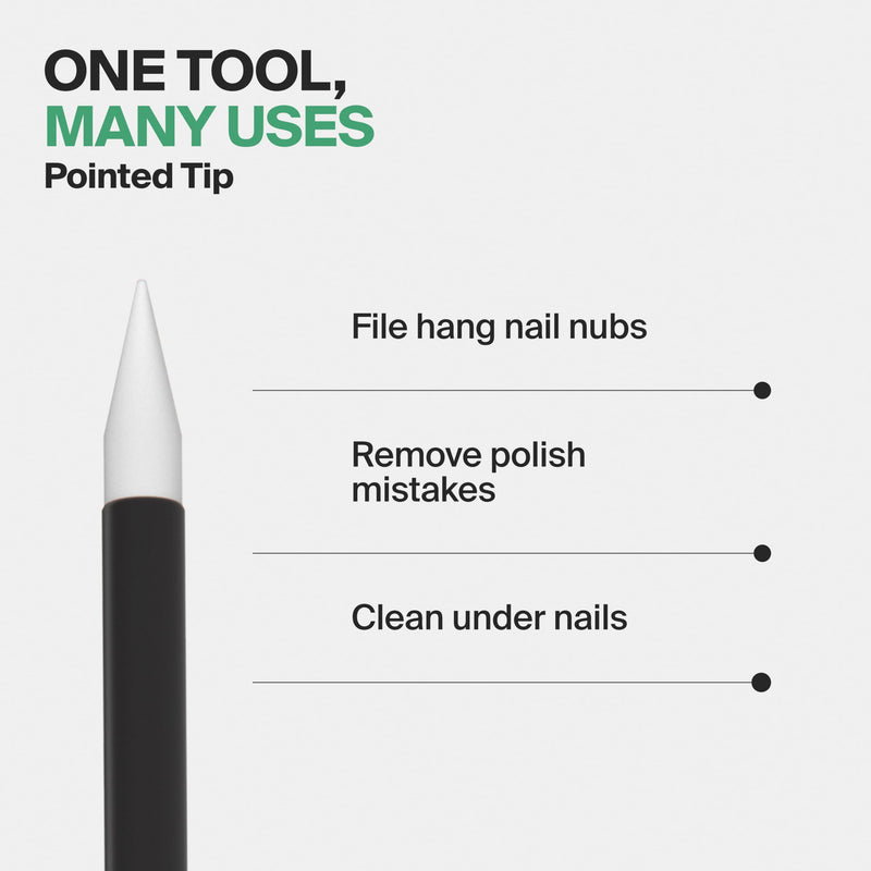 GERMANIKURE Clear Glass Cuticle Stick in Leather Sleeve - Ethically Made in Czech Republic - Cuticle Pusher & Remover, Callous & Dry Skin Fingertip File, Nail Shaper - BeesActive Australia