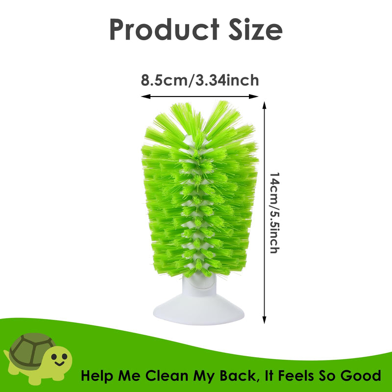 Amaxiu Turtle Brush, Turtle Exfoliate Brush with Suction Cup Turtle Scrub Brush for Shell Tortoises Back Scratches BrushTurtle Brush Green for Remove Turtle Shell Scutes Mud Dirt - BeesActive Australia