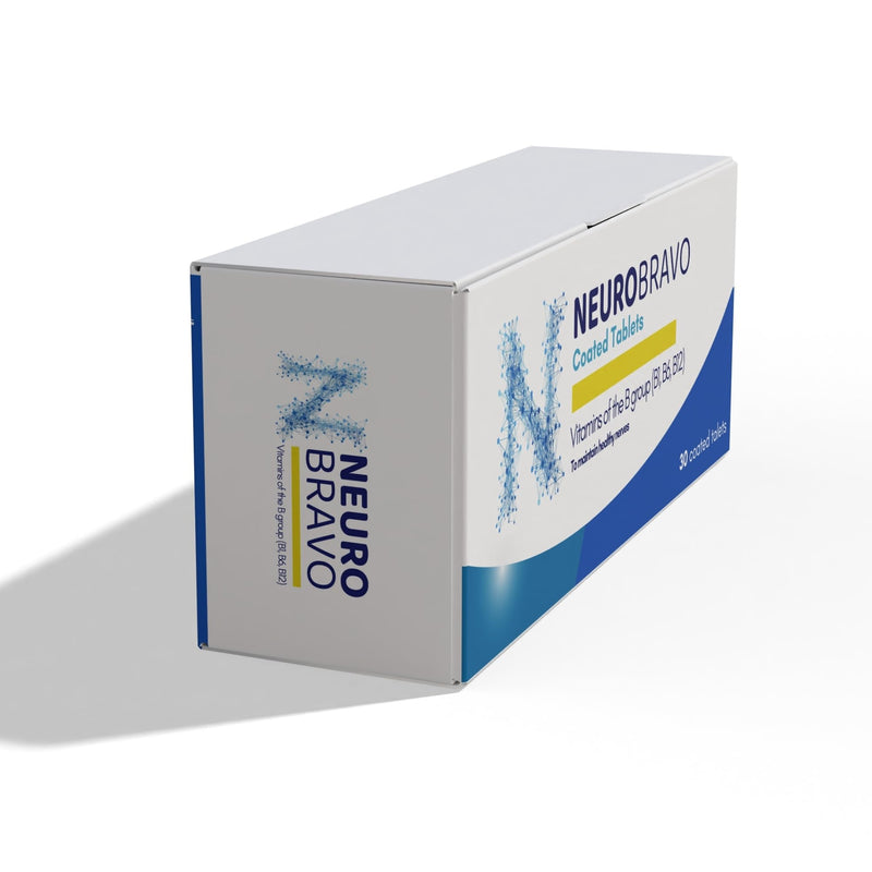 Neurobravo Vitamin B1, B6, B12 Tablets for Nerve Health, Nerve Pain, Numbness, Muscle Stiffness, Muscle Cramp, Impaired Sensation