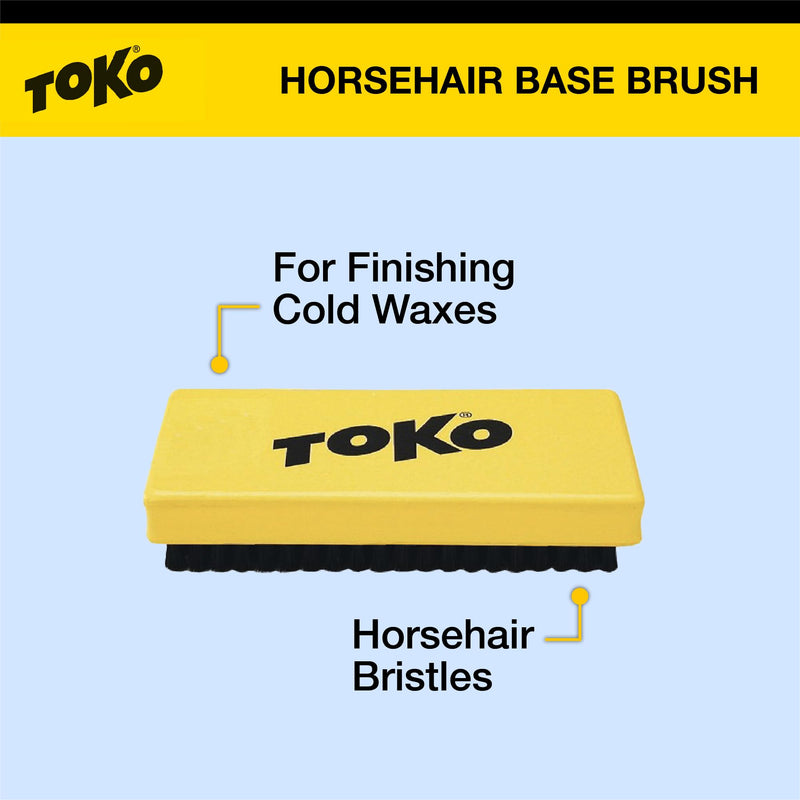 Toko Base Brush Horsehair yellow/black - BeesActive Australia