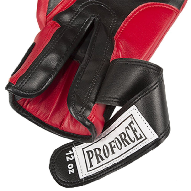 ProForce Unisex Leatherette Boxing Gloves Red/Black 10 oz.