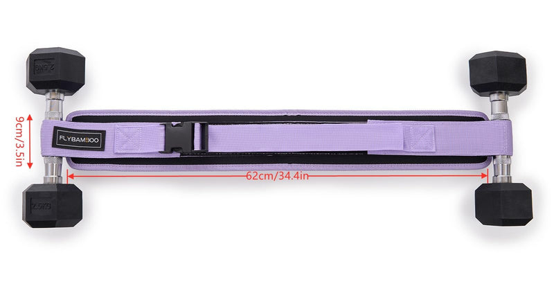 Hip Thrust Belt for Dumbbells,Booty Belt for Hip Thrust Slip-Resistant Padding Violet - BeesActive Australia