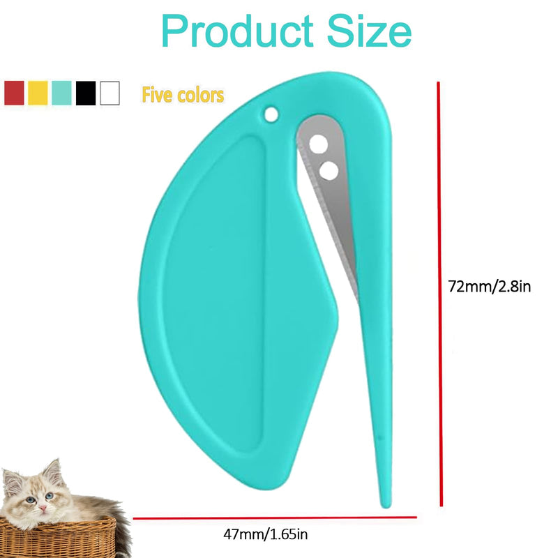 5pcs Pet Knot Opener Knotting Comb Removal Dematting Hair Flea Brush Shedding Tool Matted Fur Tick De Remover Matting Grooming Supplies for Indoor Medium Long Haired Cats Dogs Tangled - BeesActive Australia