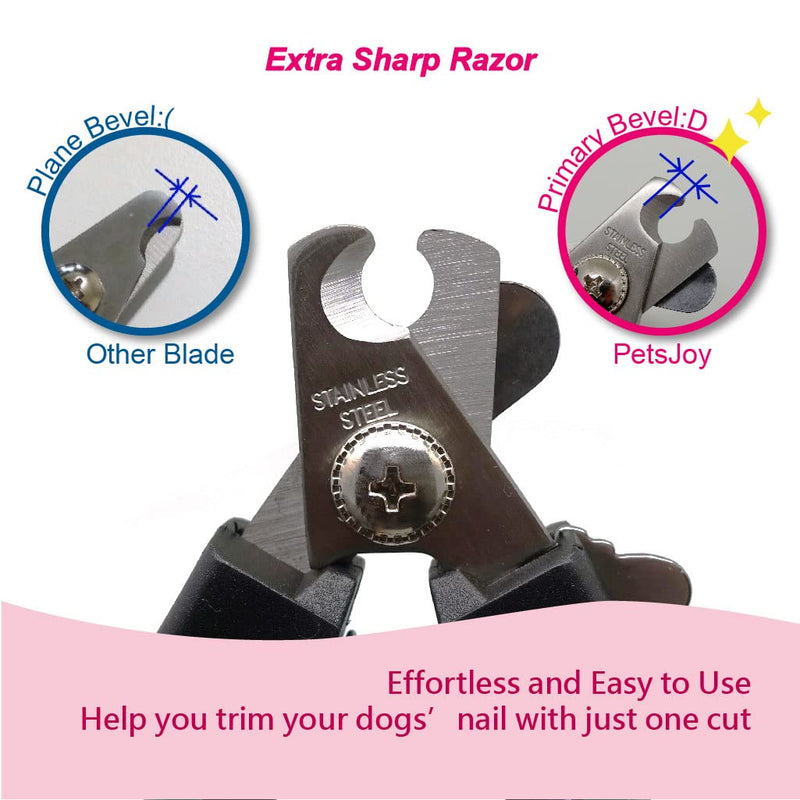 PetsJoy Pet Nail Trimmers Dog Clippers, Size: L, Suitable for Medium and Large Dog, Toenail Trimmer with Razor Sharp Stainless Steel Blades and Anti-Slip Handle - BeesActive Australia