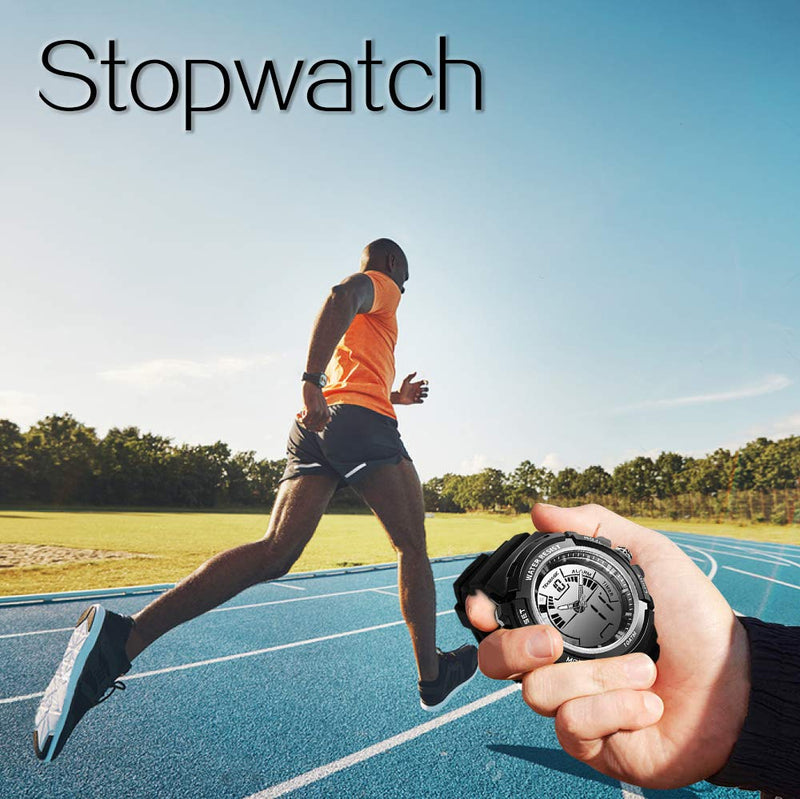 10ATM Waterproof Digital Scuba Diving Watch 100m Underwater for Swimming and Running with Stopwatch and Luminous LCD Display Built-in - BeesActive Australia
