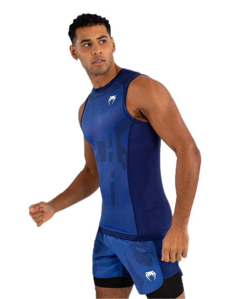 Venum Mens Technical 3.0 Sleeveless Rashguard Large Night Blue