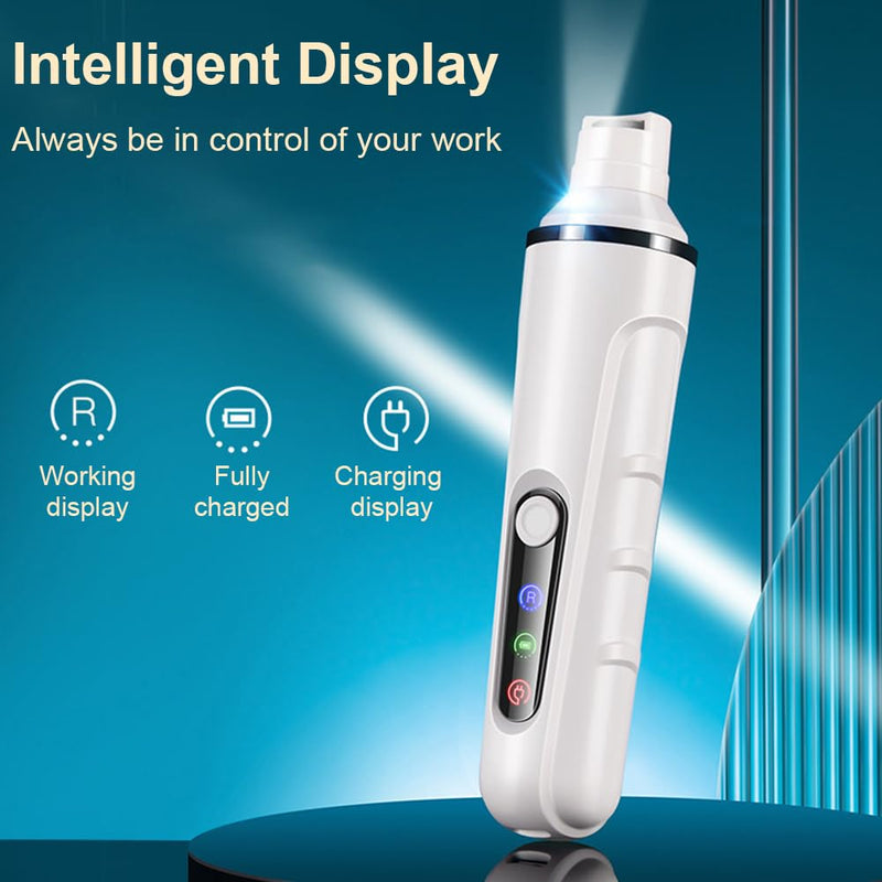 MiOYOOW Dog Nail Grinders, Electric Puppy Nail Clipper with LED Light & Smart Display, Low Noise Pet Nail Trimmer for Pet Dogs Cats - BeesActive Australia