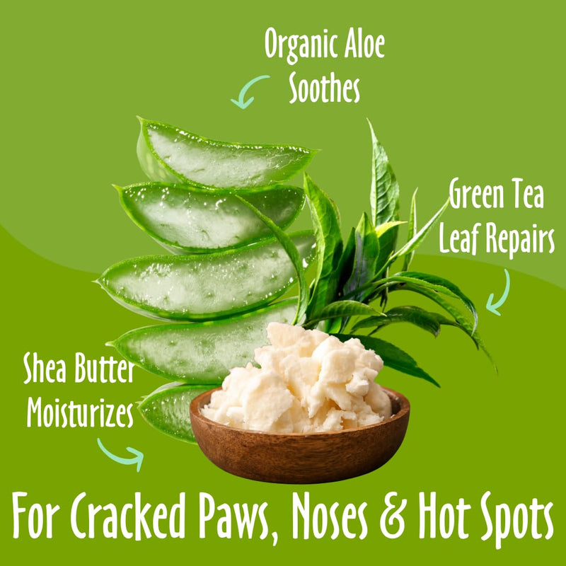 earthbath, Treatment Balm - Dog Balm for Paws and Nose, Dry Cracked Nose and Paw Balm, Plant-Based, Curelty-Free, Vegan, Made with Nilotica Shea Butter for Dogs and Cats - 2.2 Oz - PawsPlanet Australia