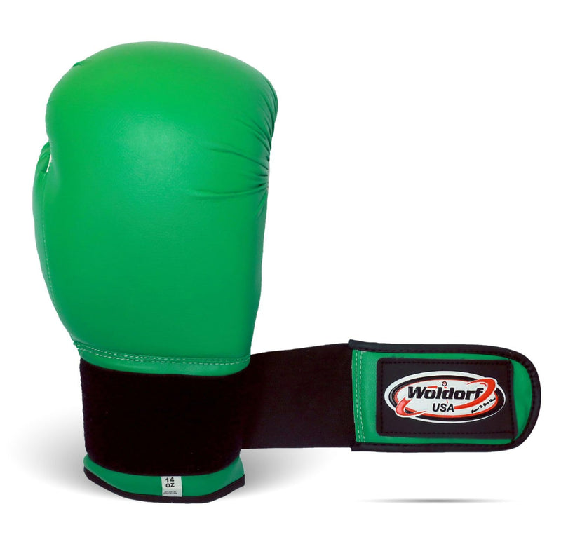 Boxing Gloves Kickboxing Muay Thai Punching Bag Vinyl Green - Durable Multi Layered Foam Padded Offers Unbeatable Price Kids and Adult Sizes 12oz
