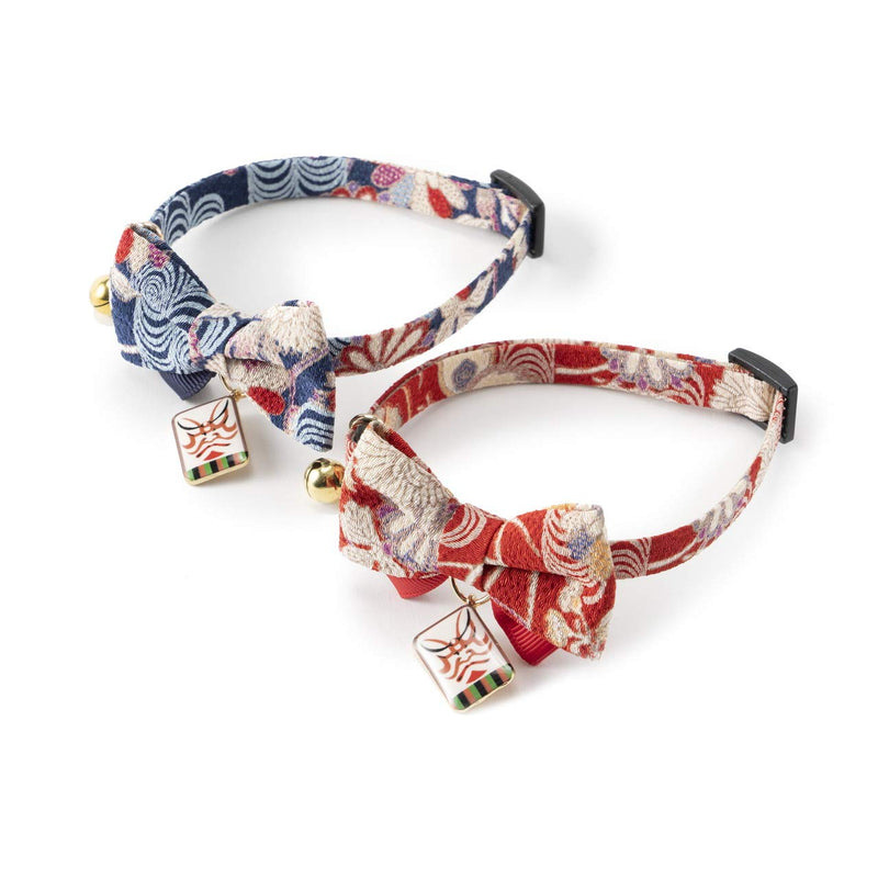 Necoichi Kabuki Charm Bow Tie Cat Collar (Red) Red - BeesActive Australia