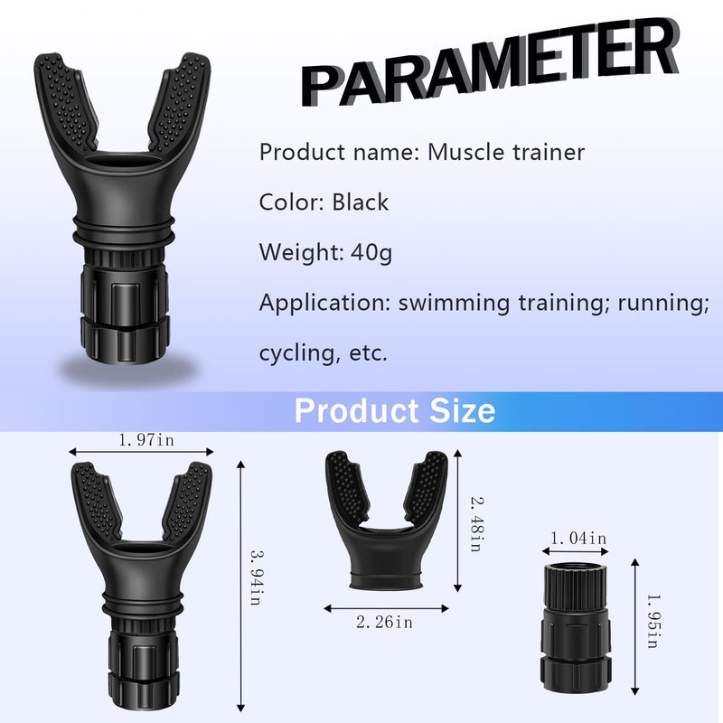 Portable breathing exercise device for lungs, Breathing trainer with Resistance Adjustable, Lung Trainer with excellent quality silicone, Improve Breathing Capacity and Endurance,Easy to Clean and Use