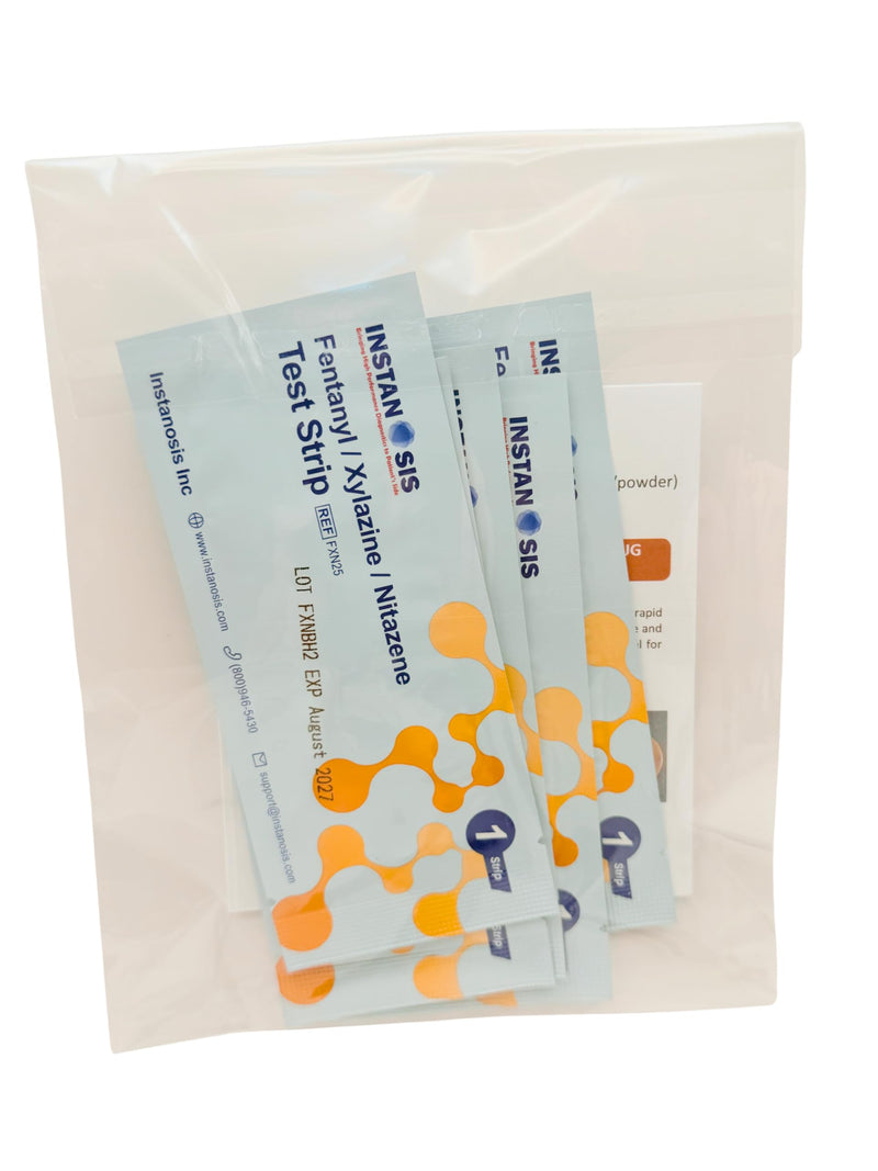 3-in-1 Fentanyl/Xylazine/Nitazene Test Strips for Liquid, Pills & Powder Substances, 5 Count, Made in USA, 10x More Sensitive - for Harm Reduction & Forensic Investigation - BeesActive Australia