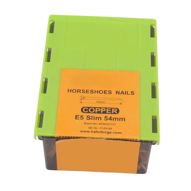 Horseshoe Nails, Heavy Duty Horseshoe Nails Copper Plated 250 Pieces for Shoeing (E5slim) - BeesActive Australia