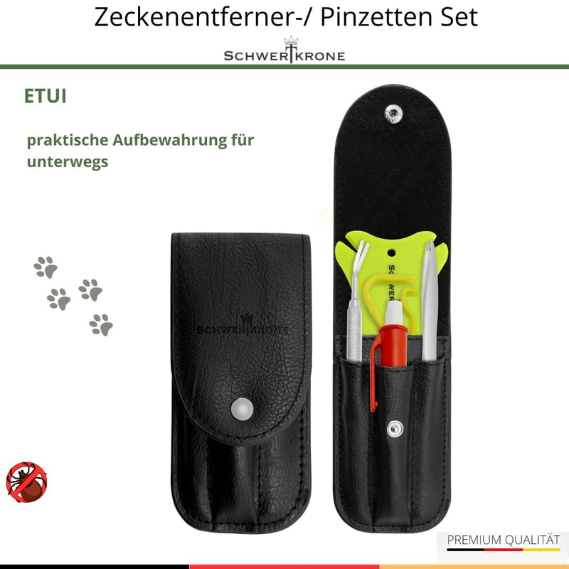 Schwertkrone set of 6 tick tweezers, tick tweezers for dogs, tick card, tick tweezers for cats, tick tweezers for humans, tick tweezers, tick hooks for dogs, tick tweezers tick set of 6 - BeesActive Australia