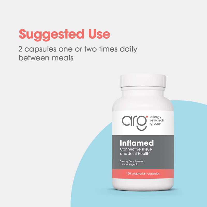 ARG InflaMed Joint and Connective Tissue, 120 Capsules | Synergistic Herbal and Enzyme Complex with MSM, Turmeric, Boswellia and Bromelain for Connective Tissue Support