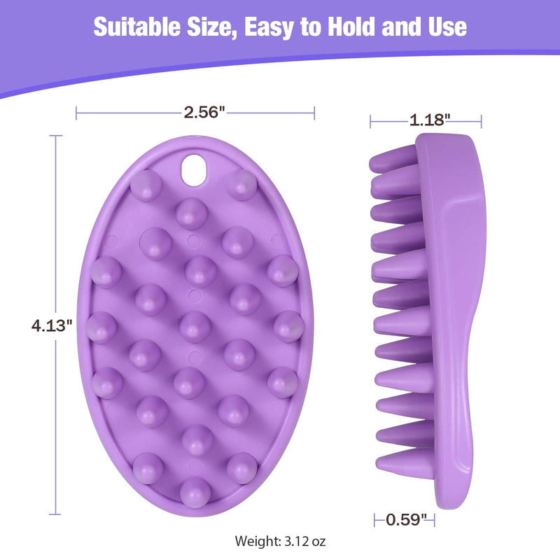 Dog Bath Brush, 4 PCS Dog Brush for Bathing, Dog Shampoo Grooming Brush for Short & Long Haired Dogs, Soft Pet Rubber Shedding Brush Set, Dog Washing Brush Scrubber for Soothing Massage - BeesActive Australia