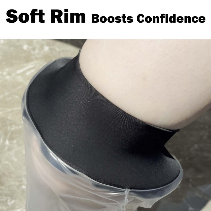 CIVJET Cast Covers for Shower Leg, Waterproof Cast Cover for Showering, Cast Protector for Shower Adult, Shower Boots for Foot after Surgery, Full Leg, Thigh (Diameter - 7.9") Extra Long Soft Black - BeesActive Australia
