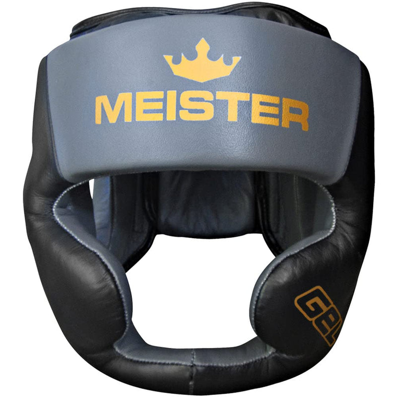 Meister Gel Full-Face Training Head Guard - Black/Charcoal/Gold XX-Large - BeesActive Australia