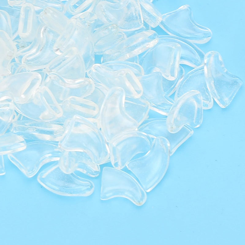 TMISHION Cat Nail Caps Dog Paw Anti-Scratch Claw Protectors 100pcs Soft Pet Cat Nail Caps Cover with Glue for Cats and Dogs (S) S Ice White