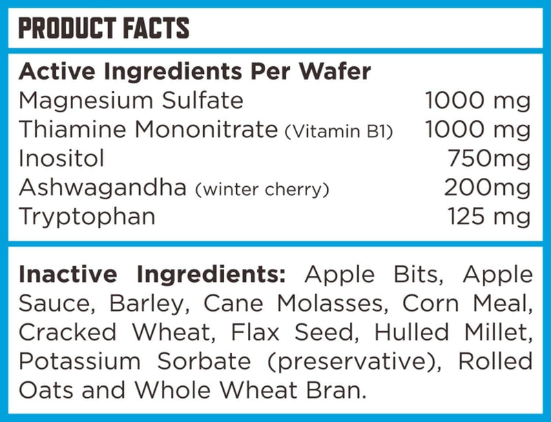 Majesty's KALM+ Wafers- Horse/Equine Balanced Behavior and Normal Nervous System Function Support Supplement - 30 Count (1 Month Supply) Apple