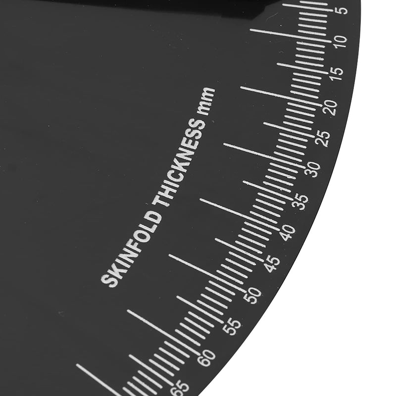 Body Fat Caliper Tester Fitness Skinfold Accurate Measure Body Fat Handheld Body Fat Measurement Device Measurement Tool (Black) Black